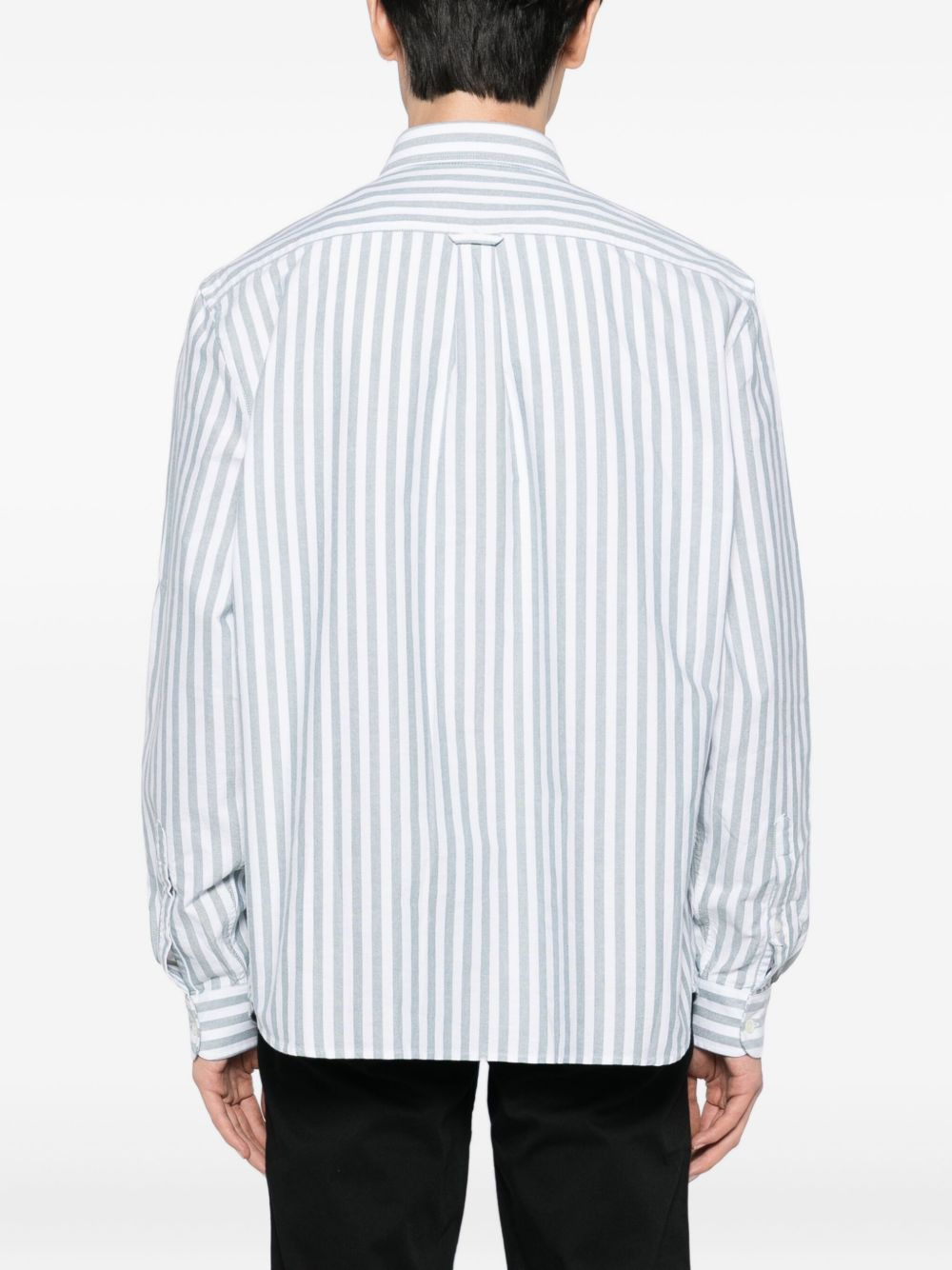 logo-appliqué cotton shirt - 4