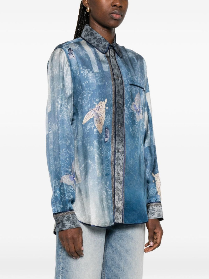 Pierre-Louis Mascia Printed silk shirt outlook