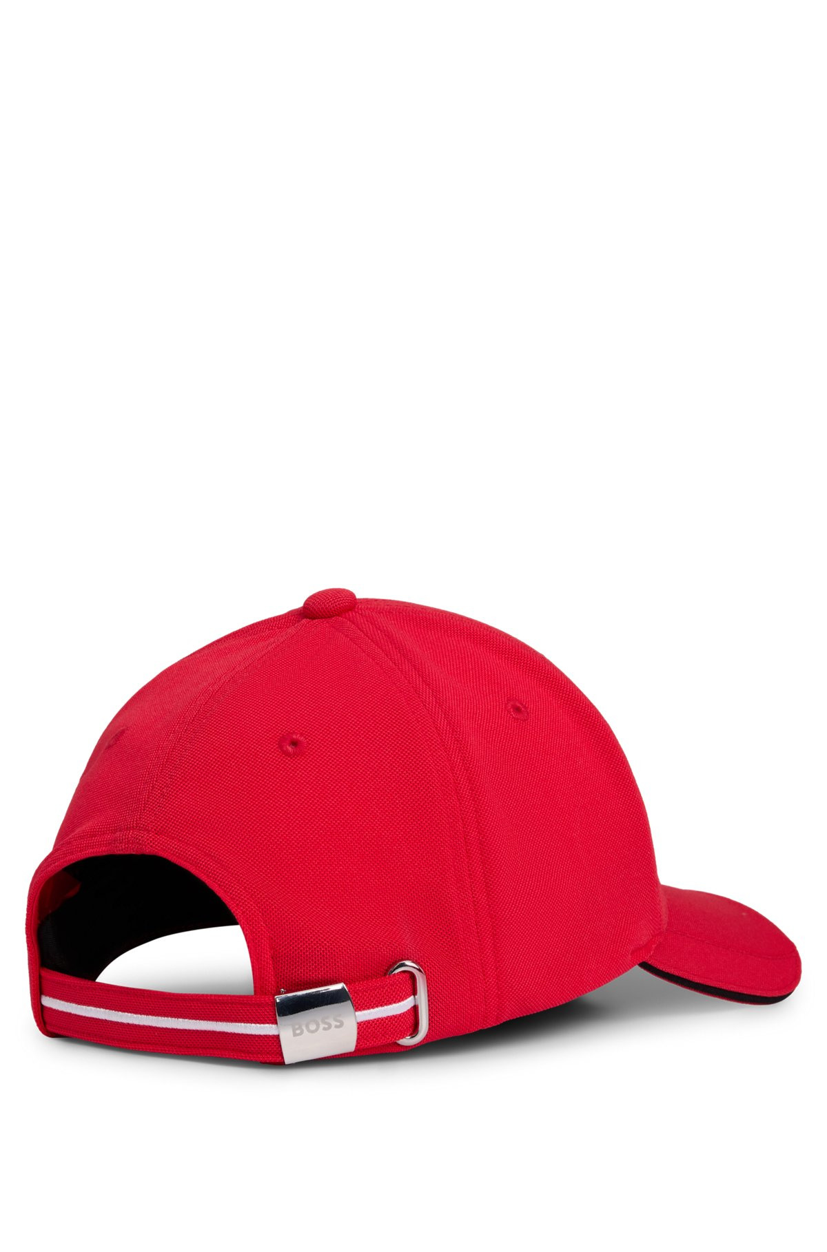 KNITTED-PIQUÉ SIX-PANEL CAP WITH EMBROIDERED LOGO - 3
