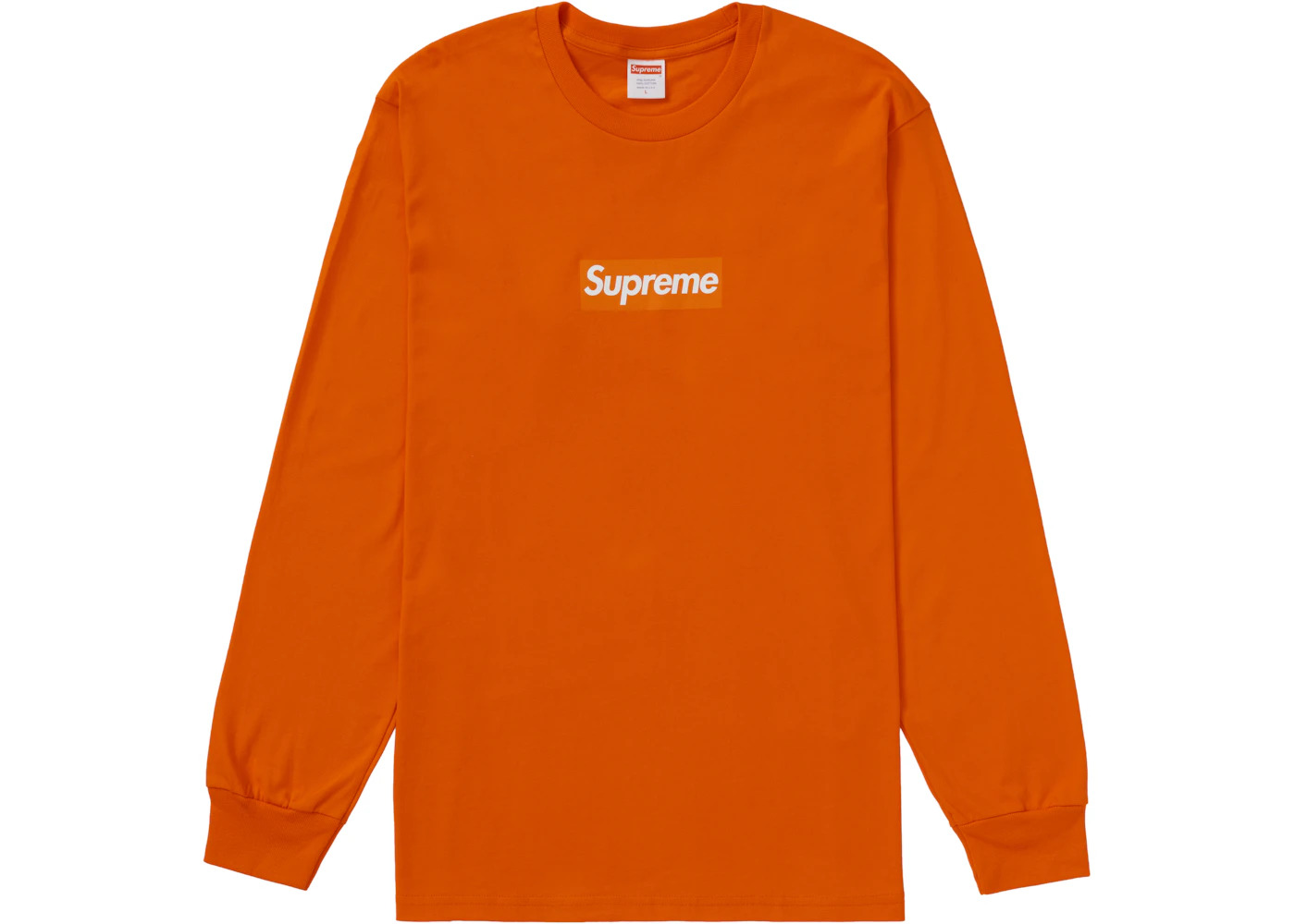 Supreme Box Logo L/S Tee Orange - 1