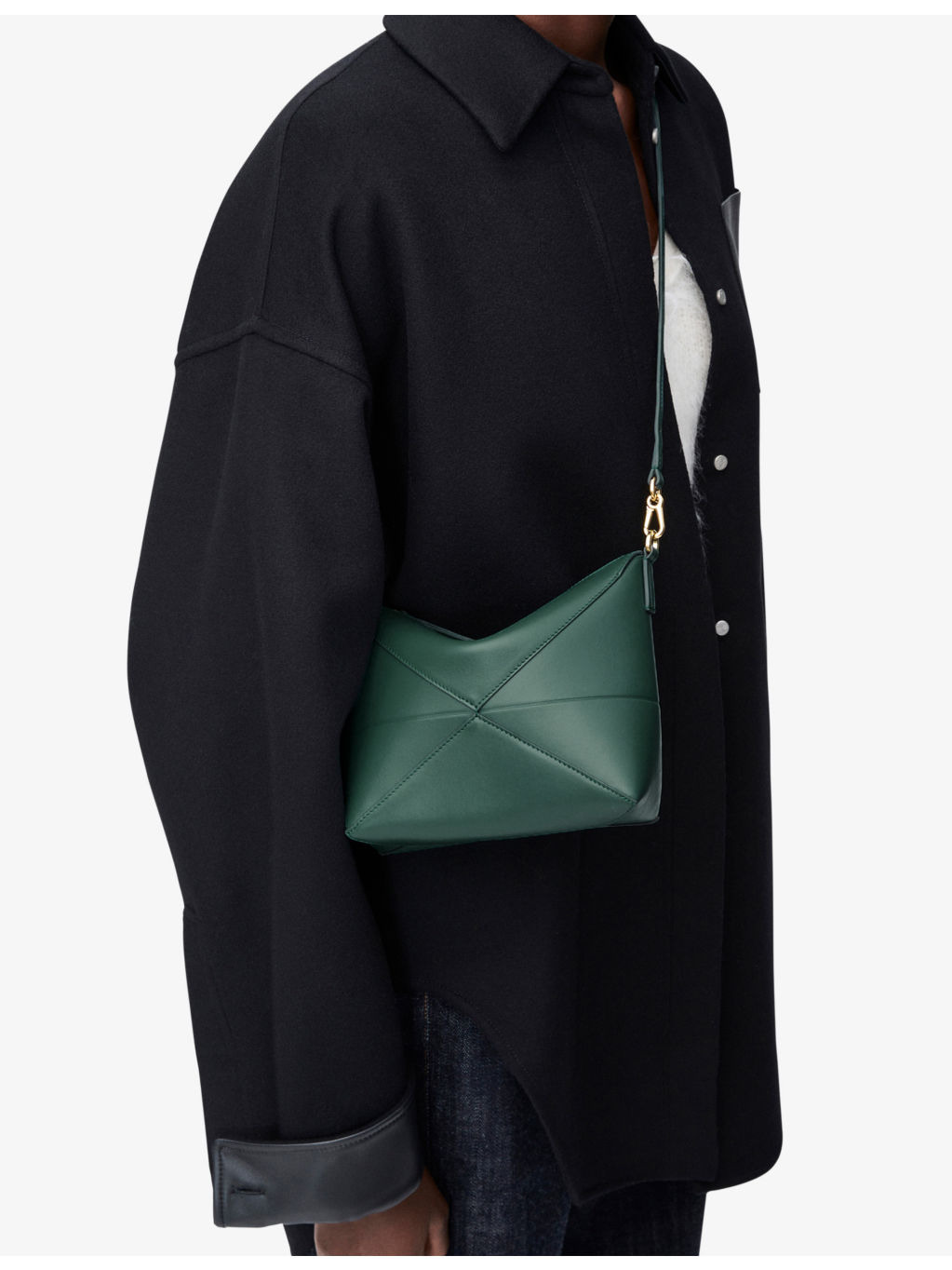 Puzzle Fold Pouch leather shoulder bag - 3