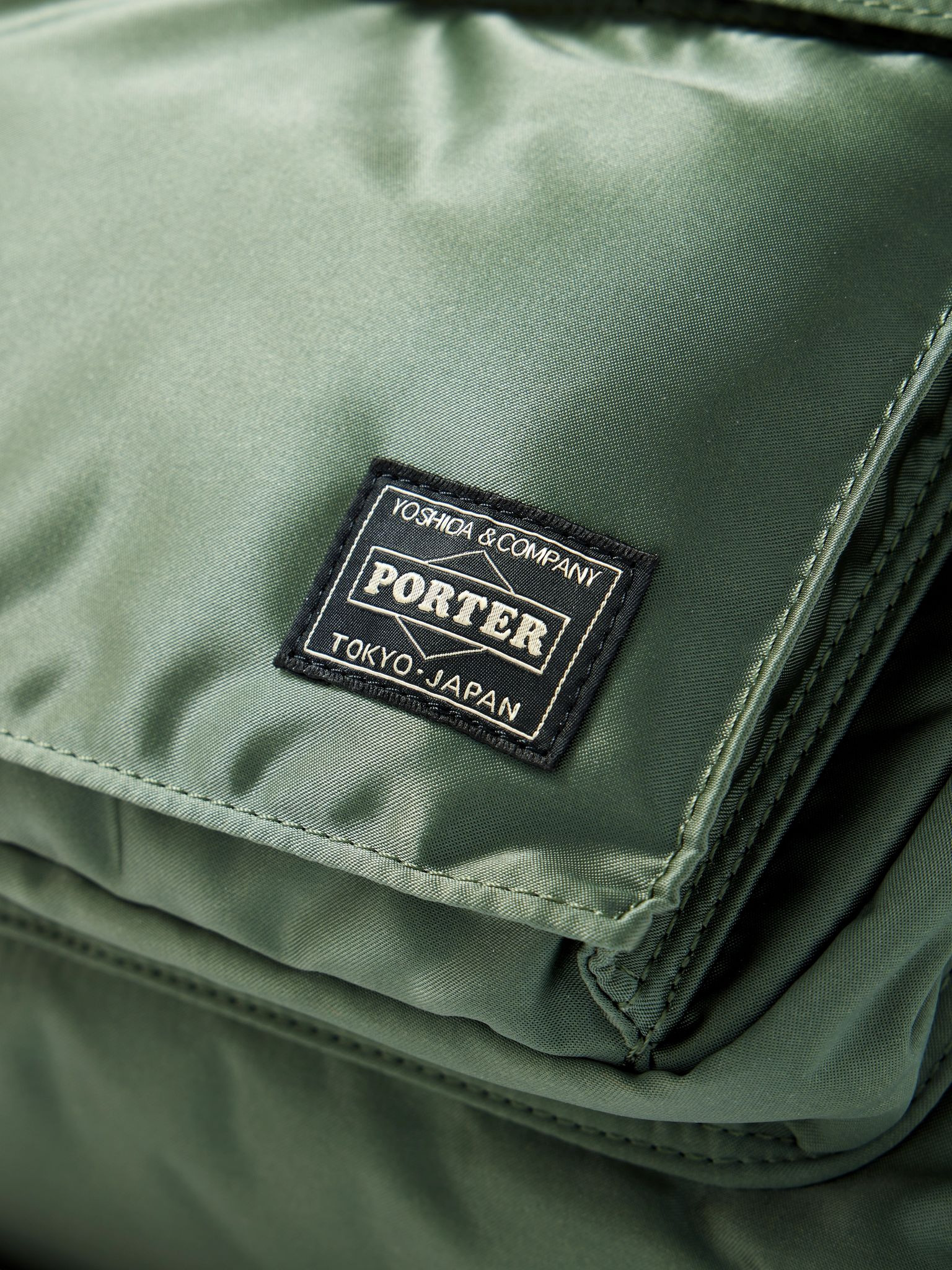 Daypack Nylon-Twill Backpack Green - 4