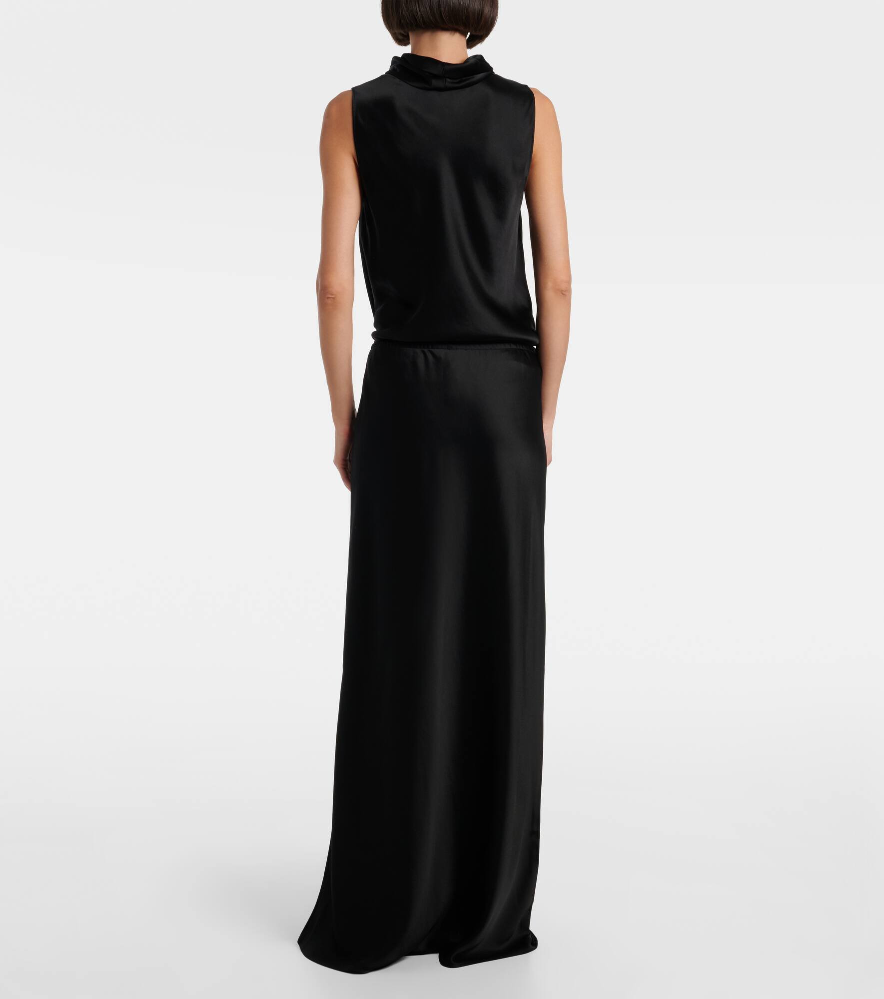 Barb satin maxi skirt - 3