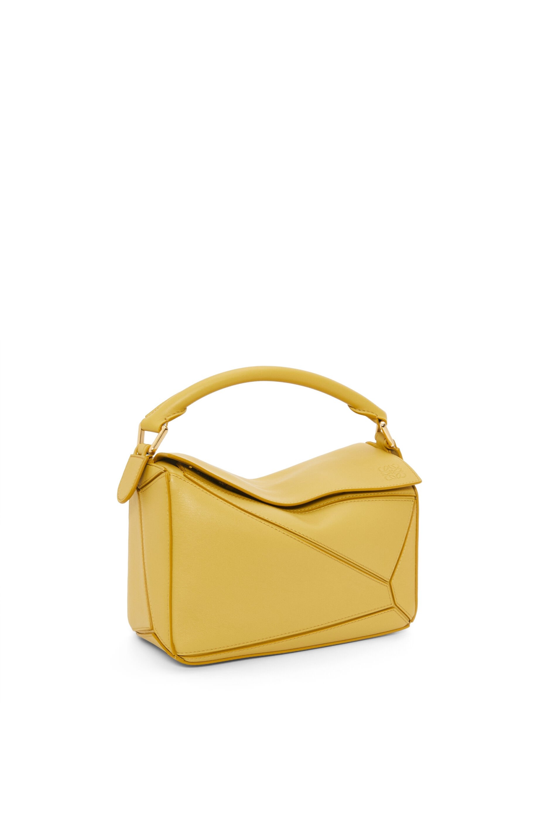 Small Puzzle bag in classic calfskin Bright Ochre - LOEWE