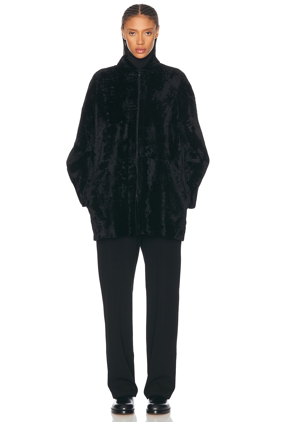 パンツ [The Row] Bonnette Pant in Wool and Nylon Bonnette Pant Black in Wool and Nylon – The Row