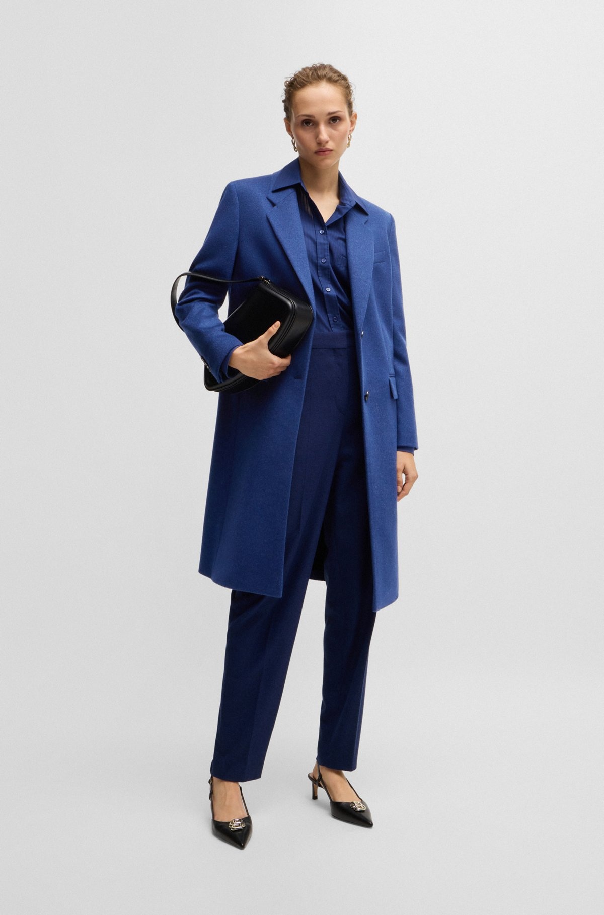SLIM-FIT BUSINESS COAT IN WOOL AND CASHMERE - 3