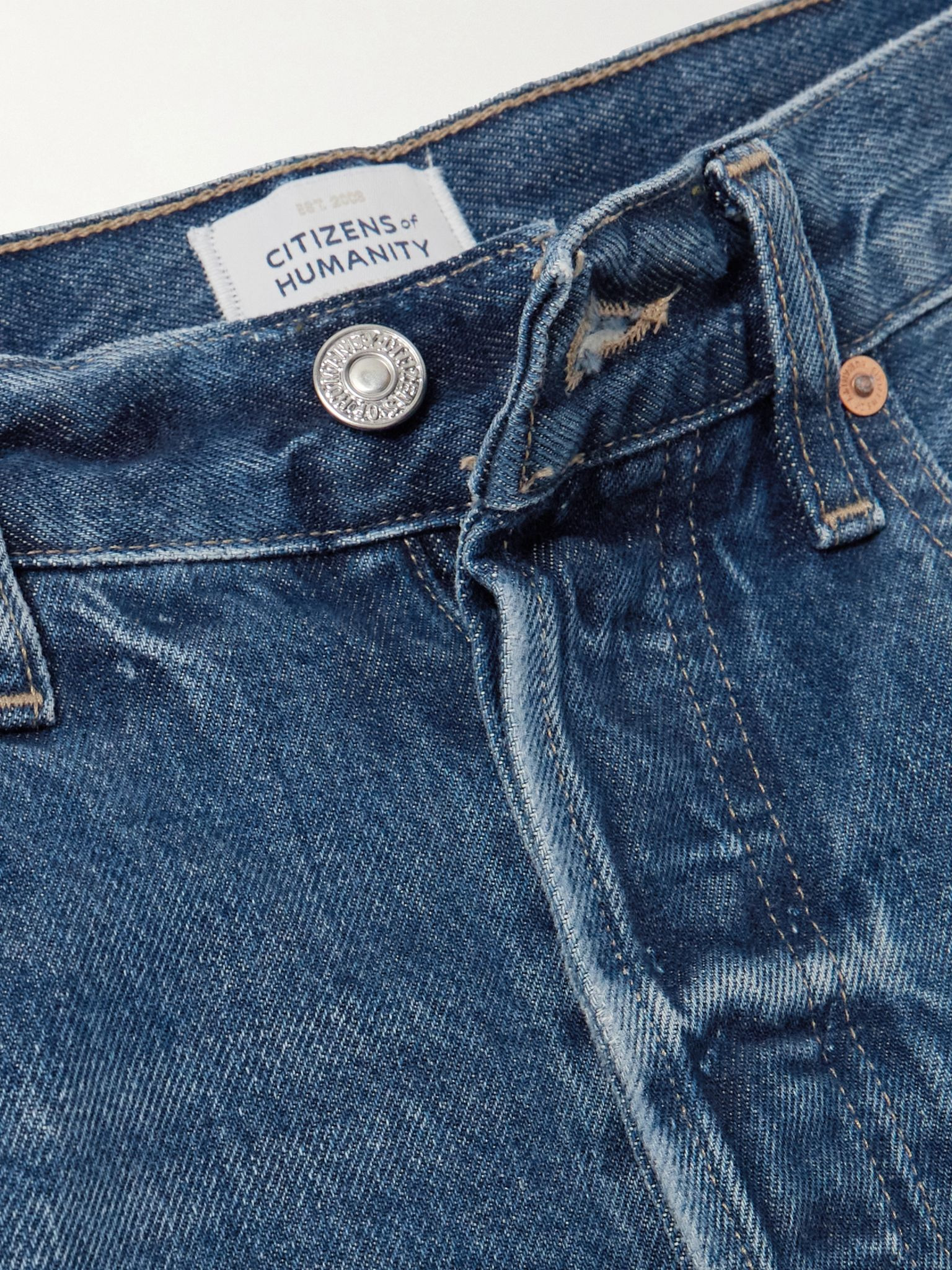 Dahlia cropped low-rise boyfriend jeans Mid denim - 4