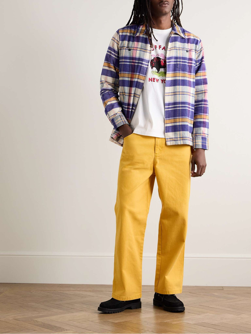Noah Checked Cotton-Flannel Overshirt outlook