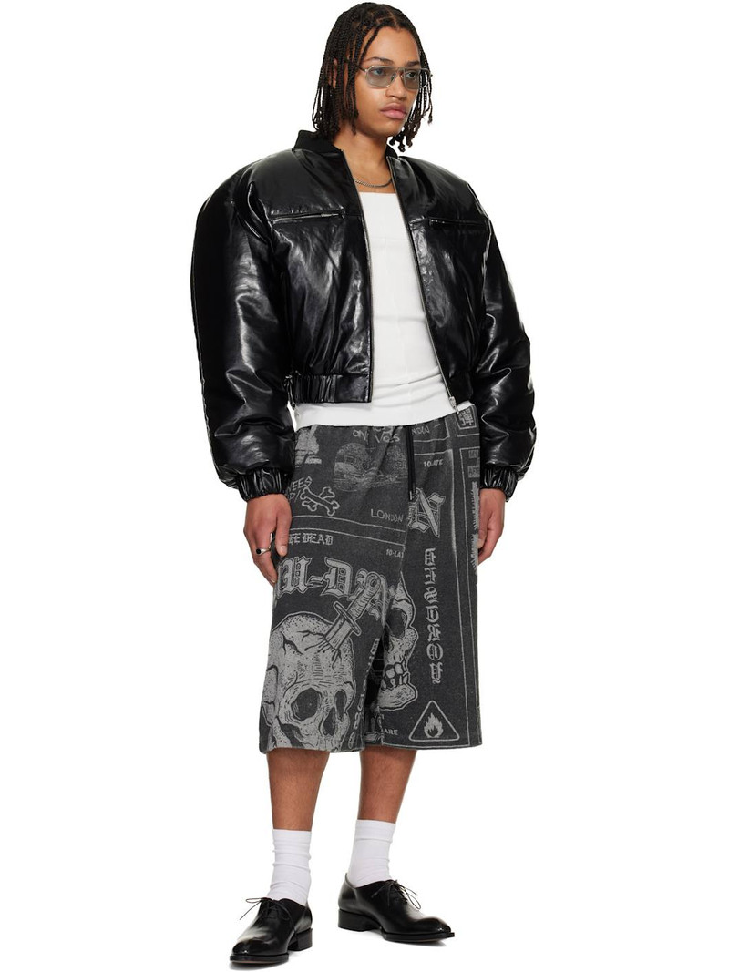 LU'U DAN Gray BBall Shorts outlook