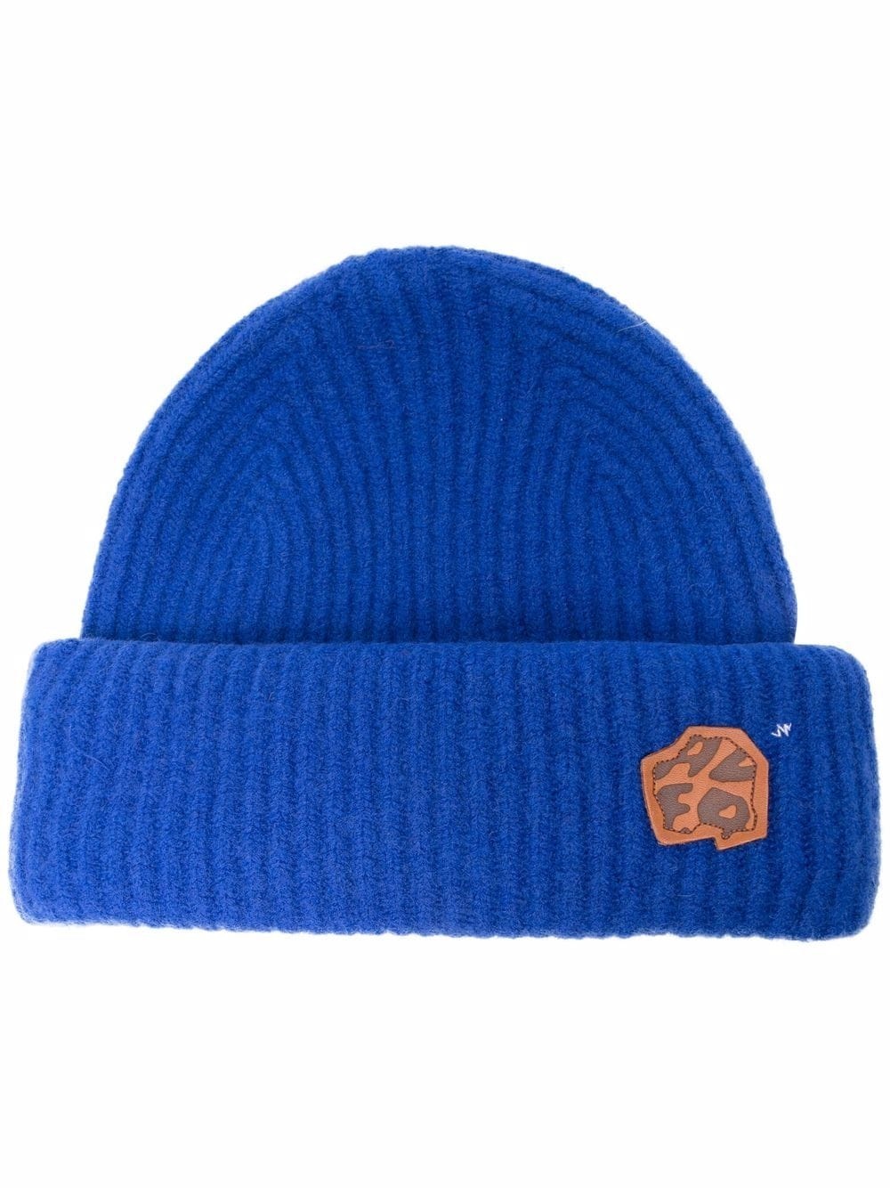 logo-patch wool-blend beanie - 1