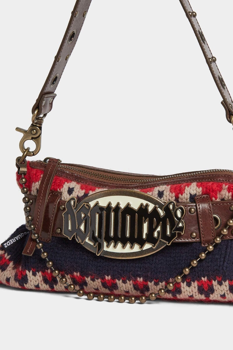 GOTHIC DSQUARED2 JACQUARDED BELT BAG - 4
