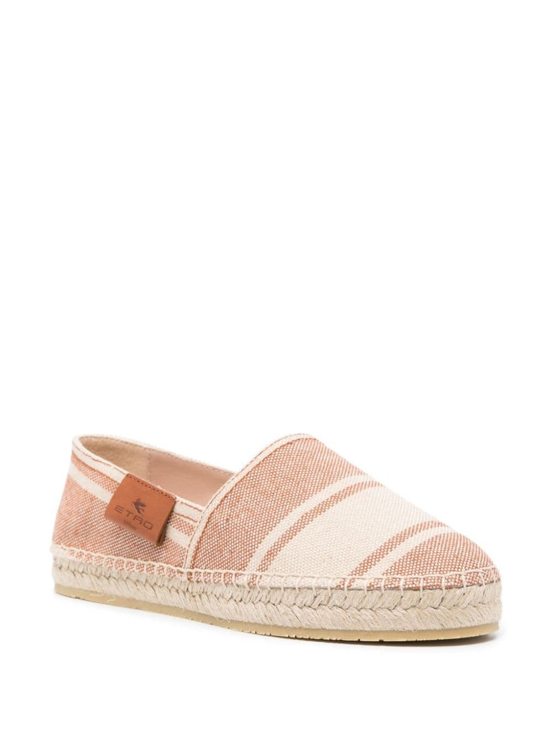 Etro striped canvas espadrilles outlook