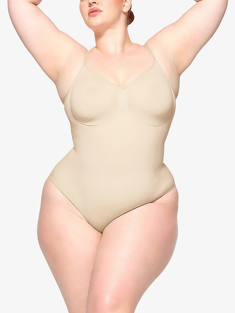 SKIMS Sculpt ruched stretch-woven body outlook