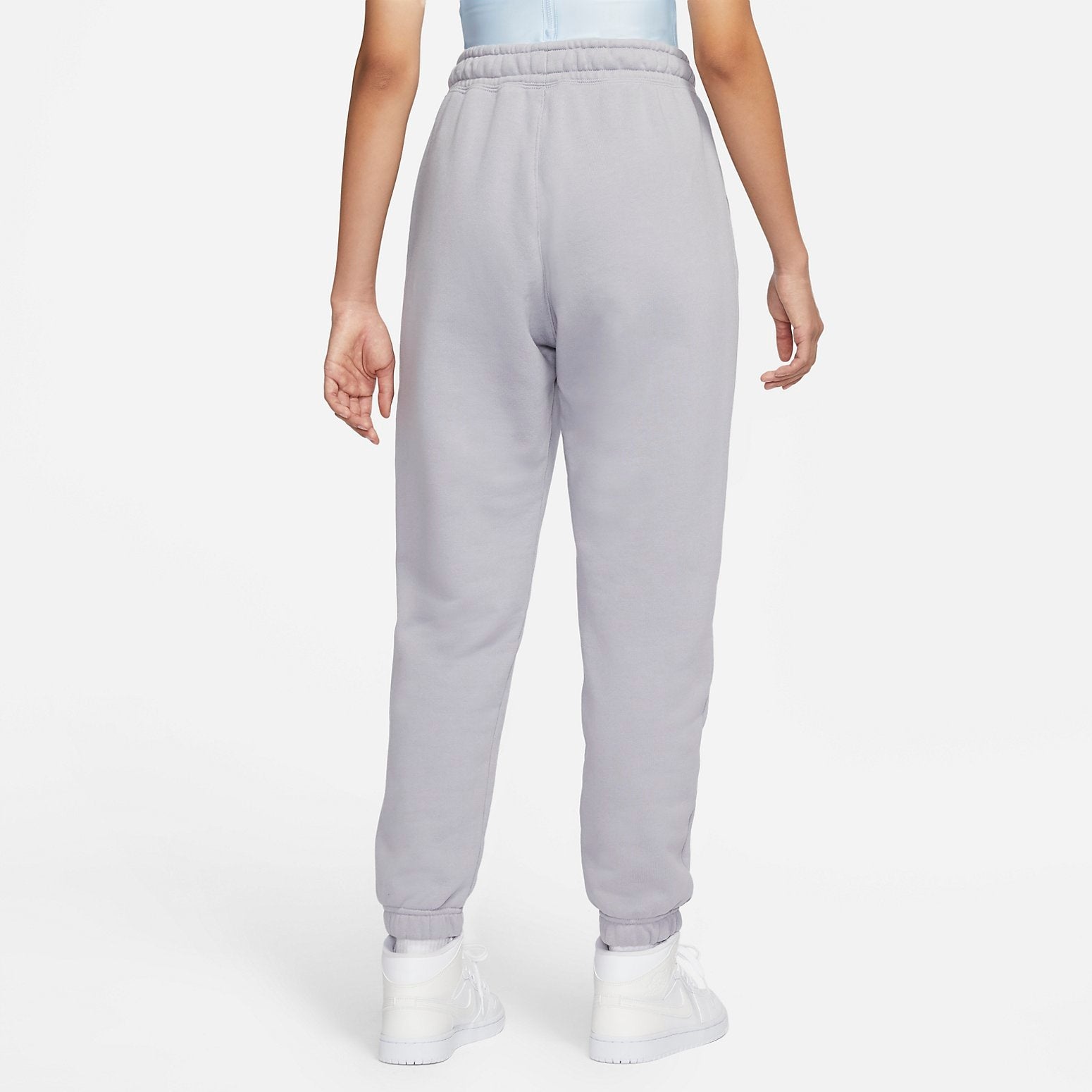 (WMNS) Air Jordan Wordmark Sweatpants Light Steel 'Grey' DQ4652-054 - 4