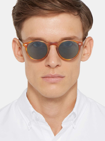 Oliver Peoples Gregory Peck Round-Frame Acetate Photochromic Sunglasses outlook