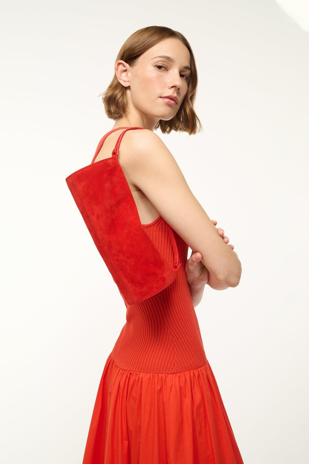 STAUD MINI TARU BAG RED ROSE - 4