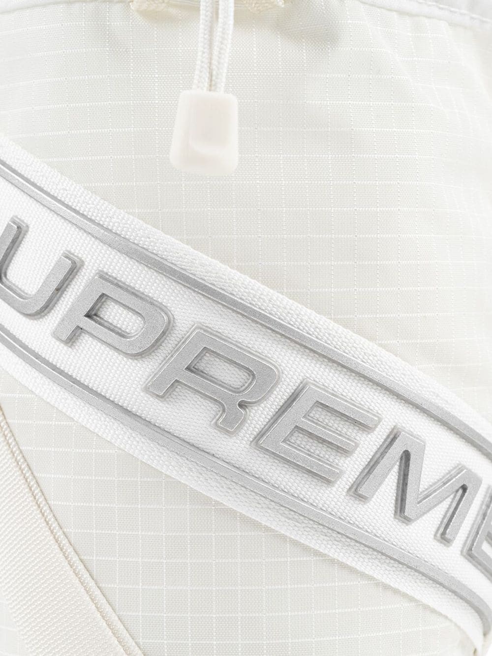 small cinch pouch "White" messenger bag - 3