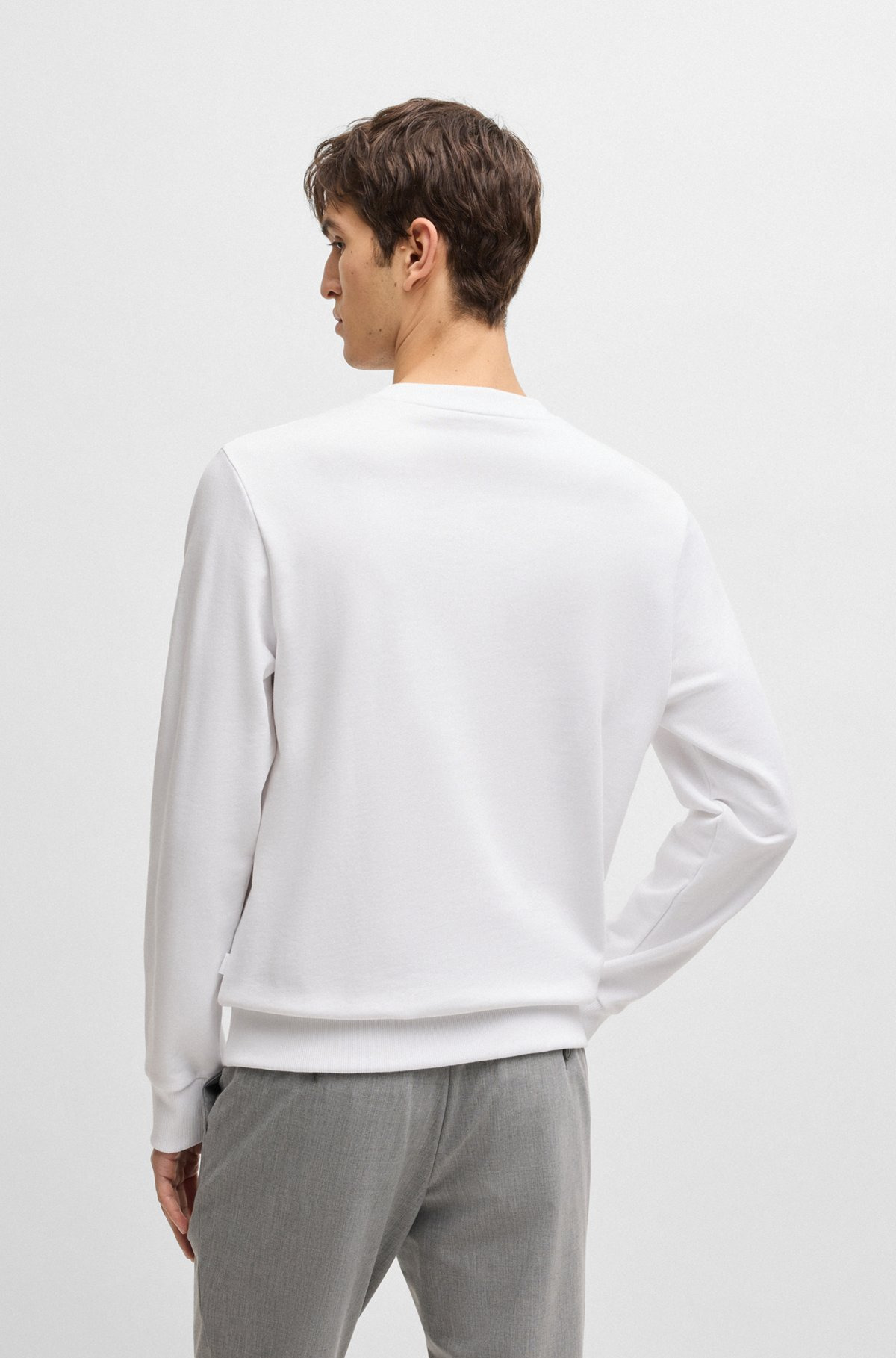 COTTON-TERRY SWEATSHIRT WITH LOGO DETAIL - 5