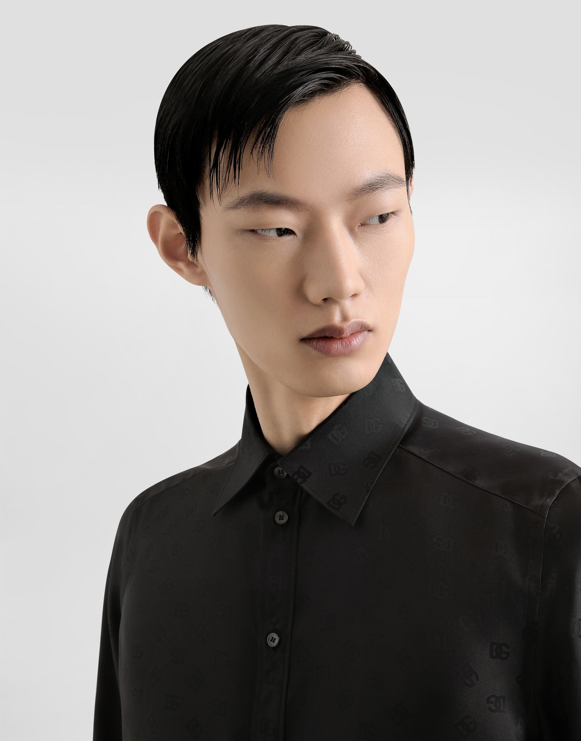 DG logo martini jacquard shirt - 4