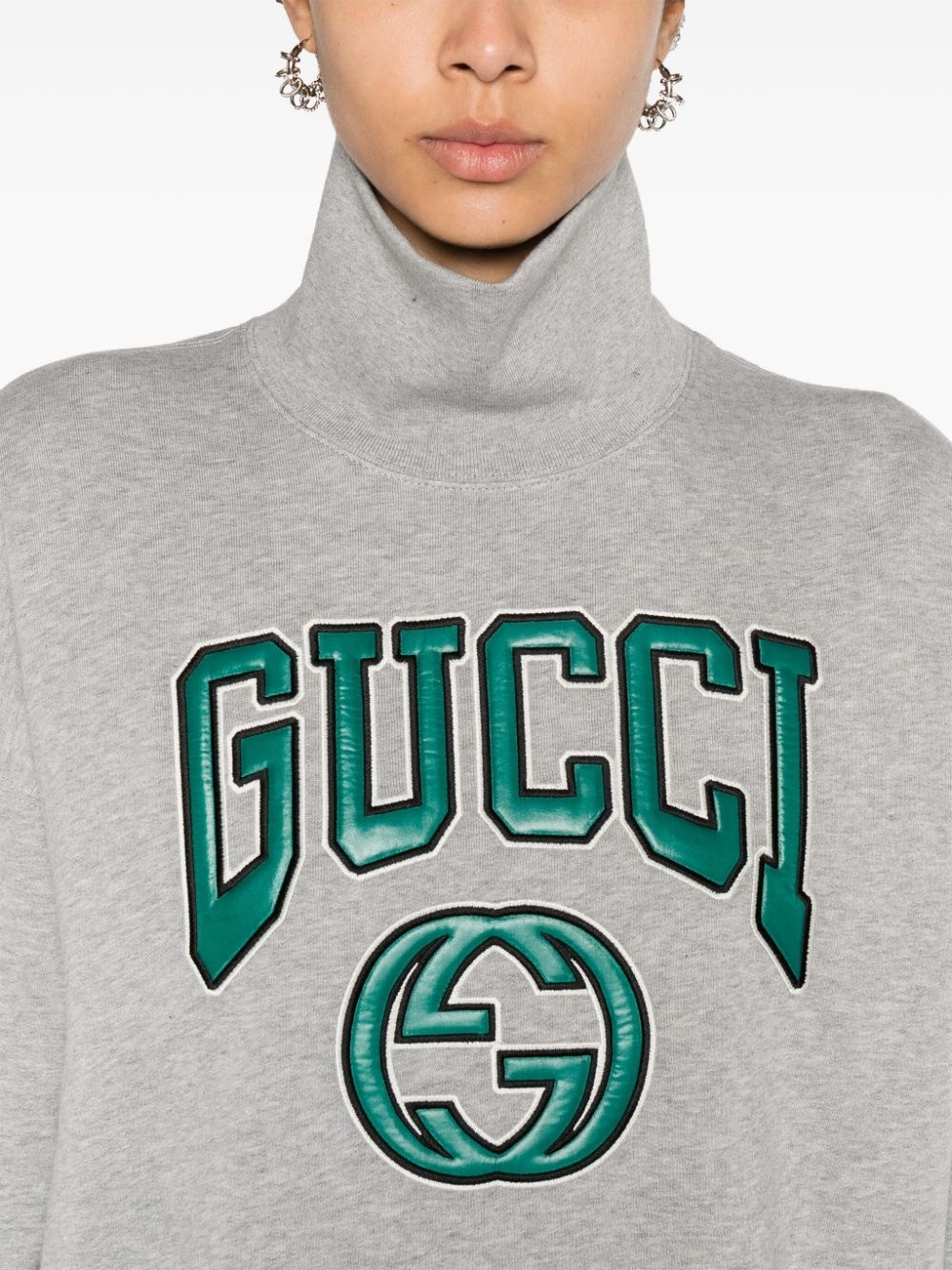 logo-appliquÃ© cotton sweatshirt - 5