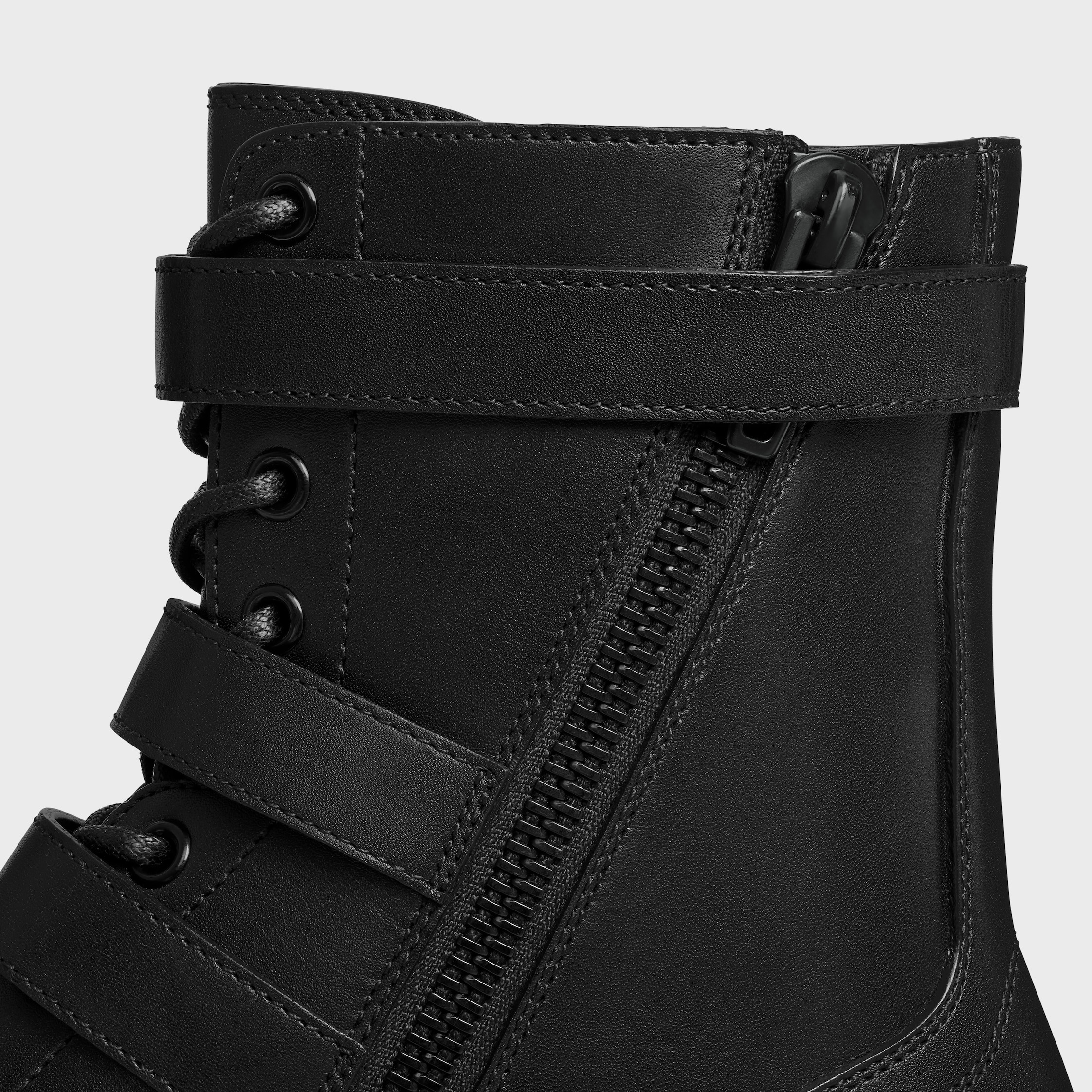CELINE MAGGIE BUCKLE ZIPPED BOOT in SHINY BULL - 5