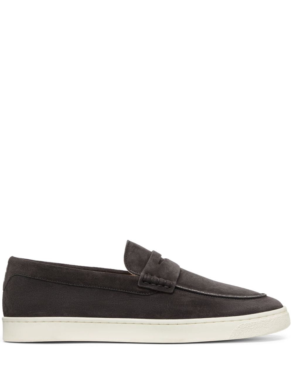 penny-slot suede loafers - 1