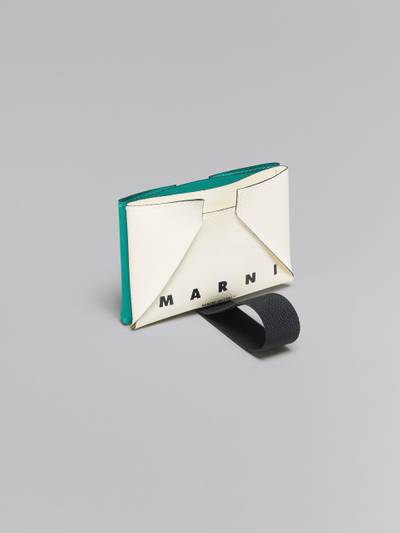 Marni WHITE AND GREEN CREDIT CARD CASE outlook