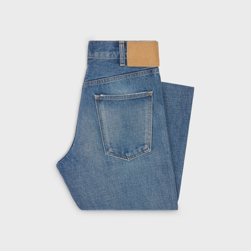 CELINE DYLAN STRAIGHT-CUT JEANS IN UNION WASH DENIM outlook