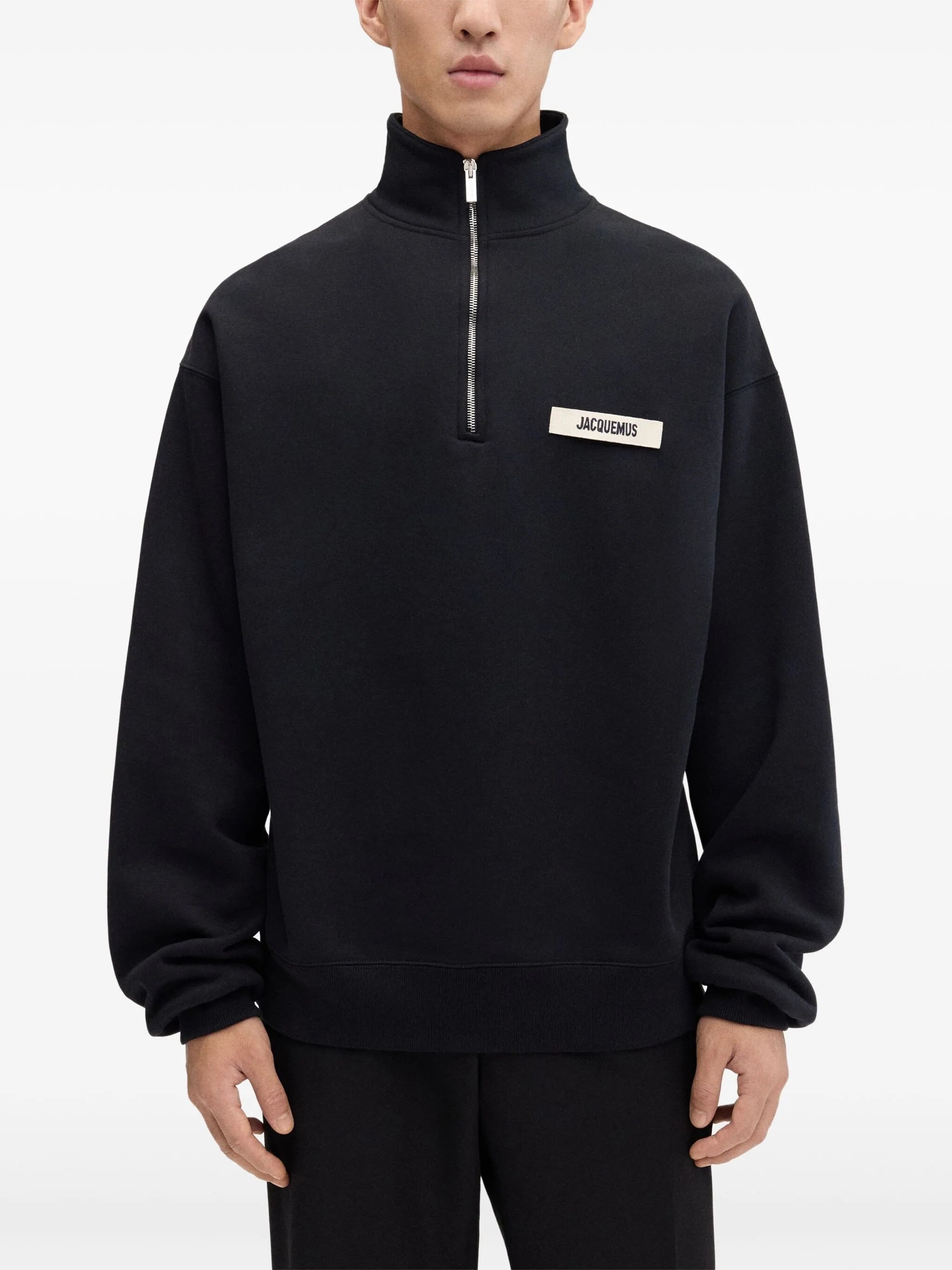 Jacquemus Half-zip Logo-patch Sweatshirt - 4
