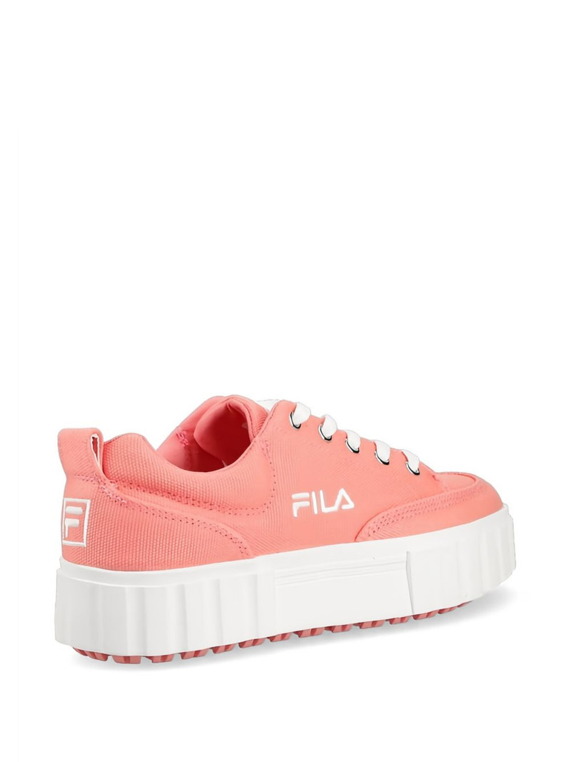 Sandblast logo platform sneakers 4
