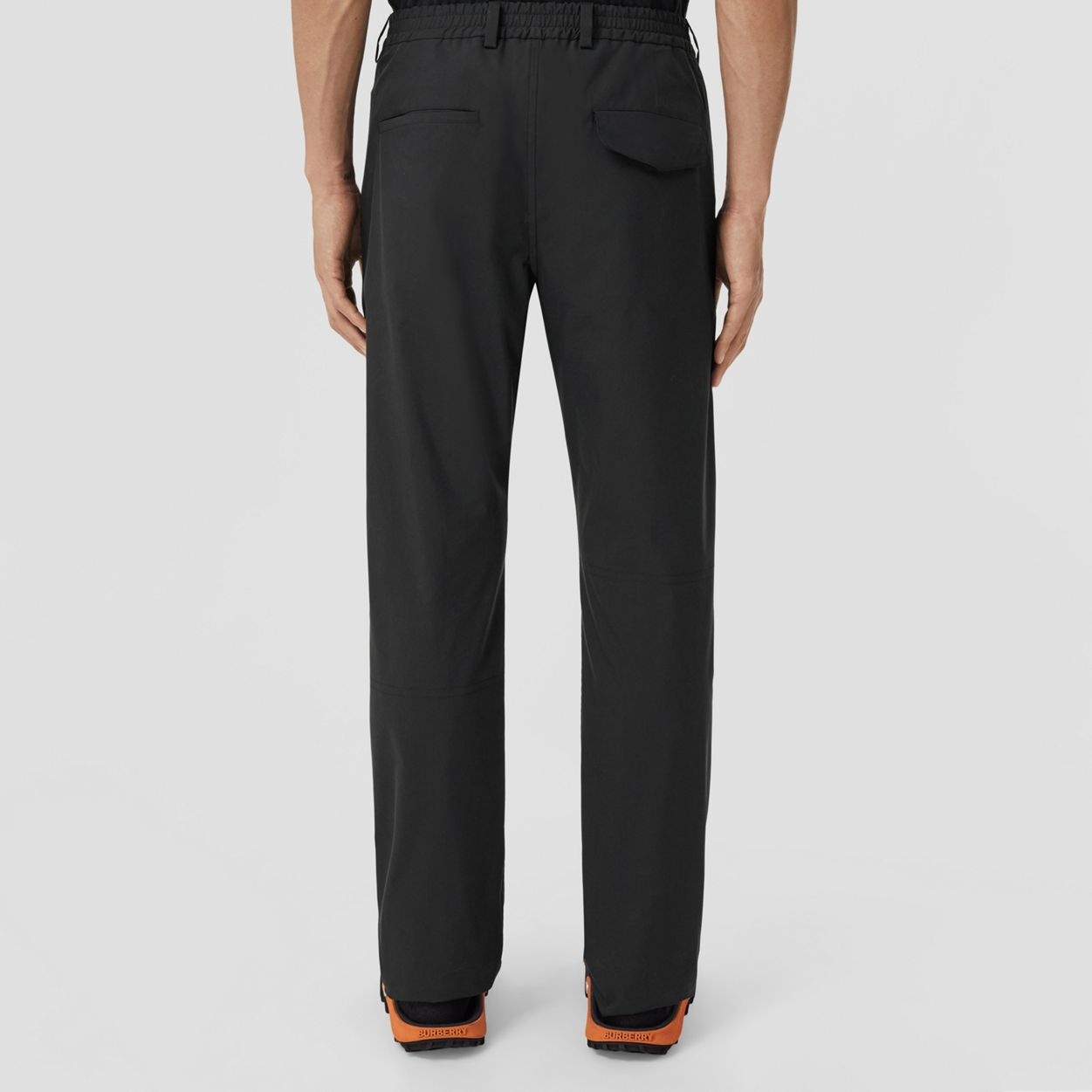 Cotton Blend Tailored Trousers - 4