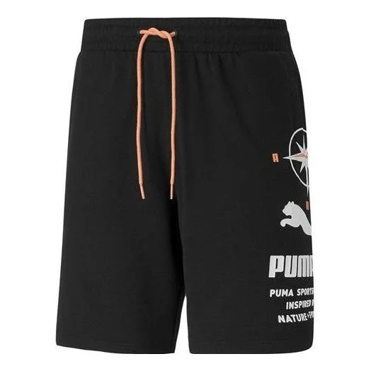 PUMA Nature Camp Graphic Shorts 'Black' 536943-01 - 1