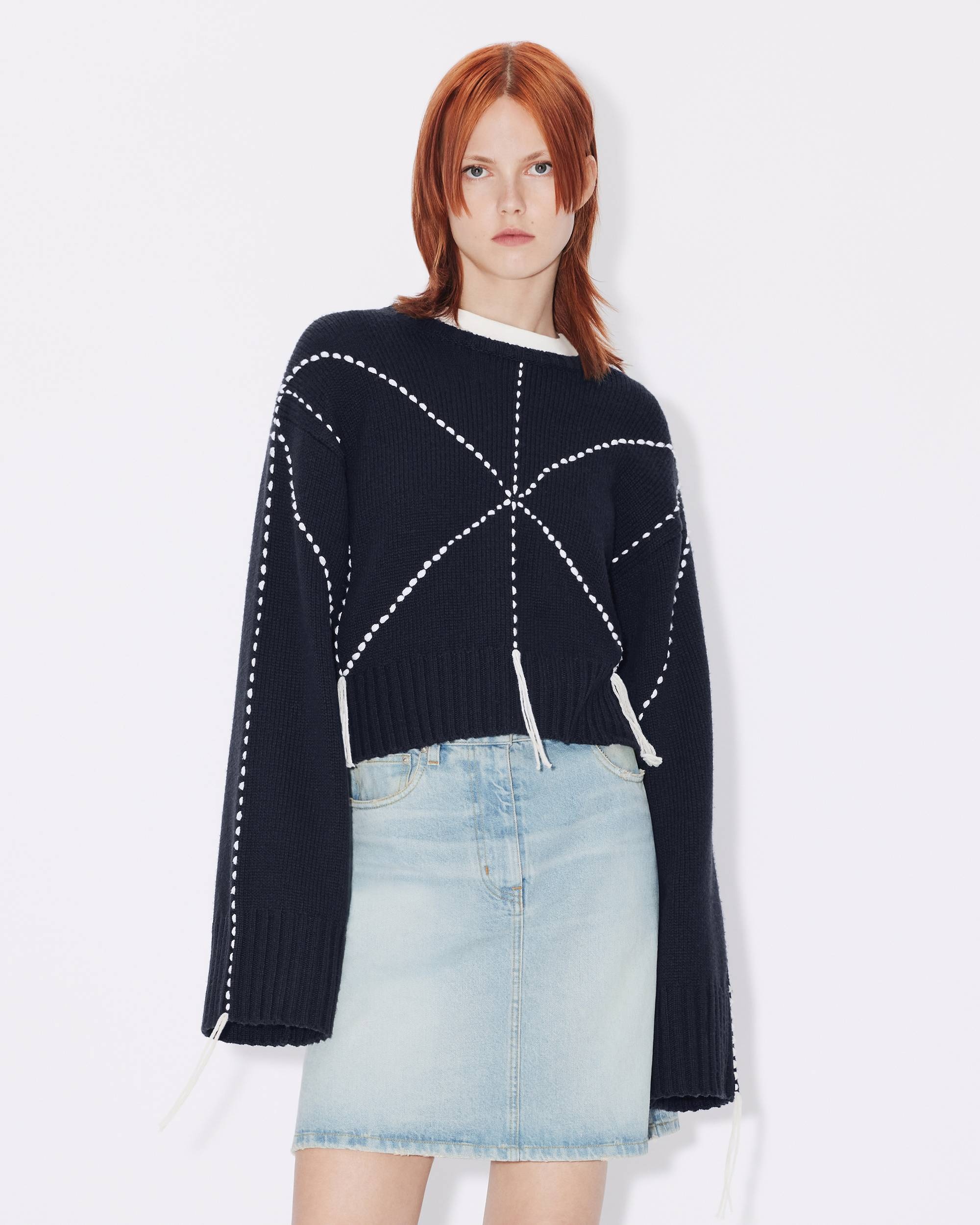 'KENZO Sashiko Stitch' embroidered jumper - 3