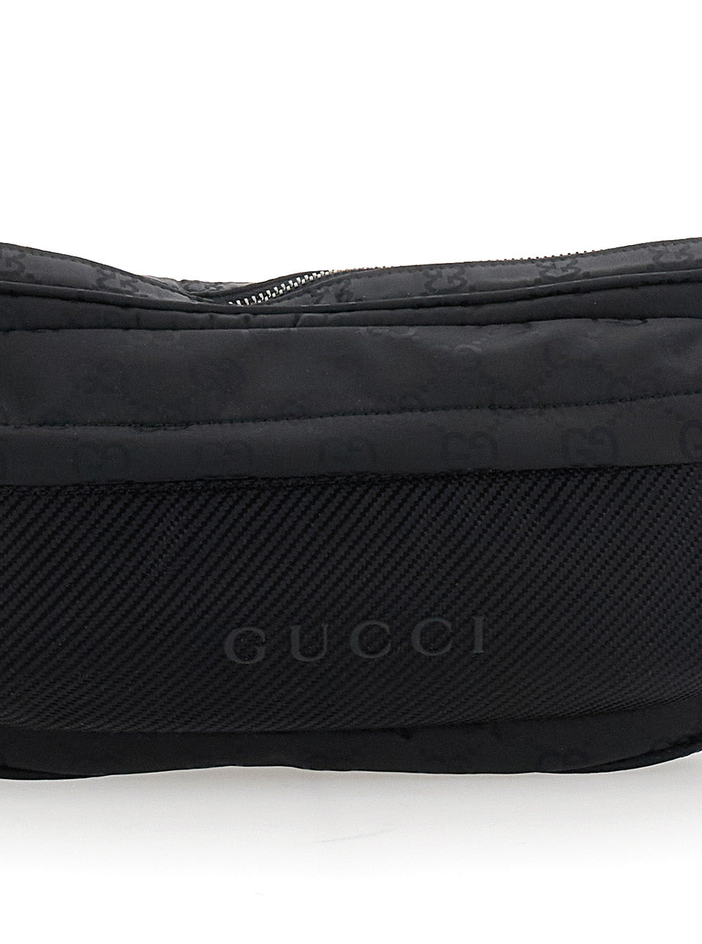 Gucci Men Black Pouch With Adjustable Waist Strap And Logo Lettering On The Front In Gg Canvas Man - 5