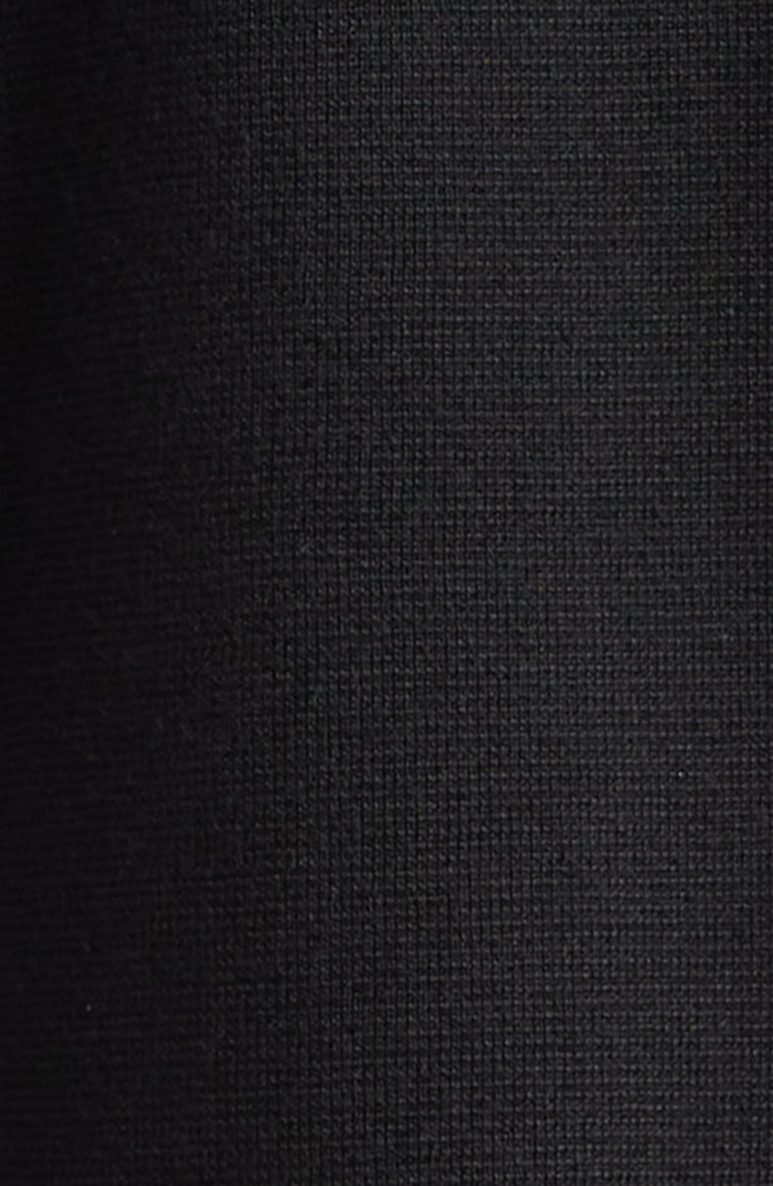 Moncler Hybrid Down & Wool Full Zip Hoodie in Black at Nordstrom - 6