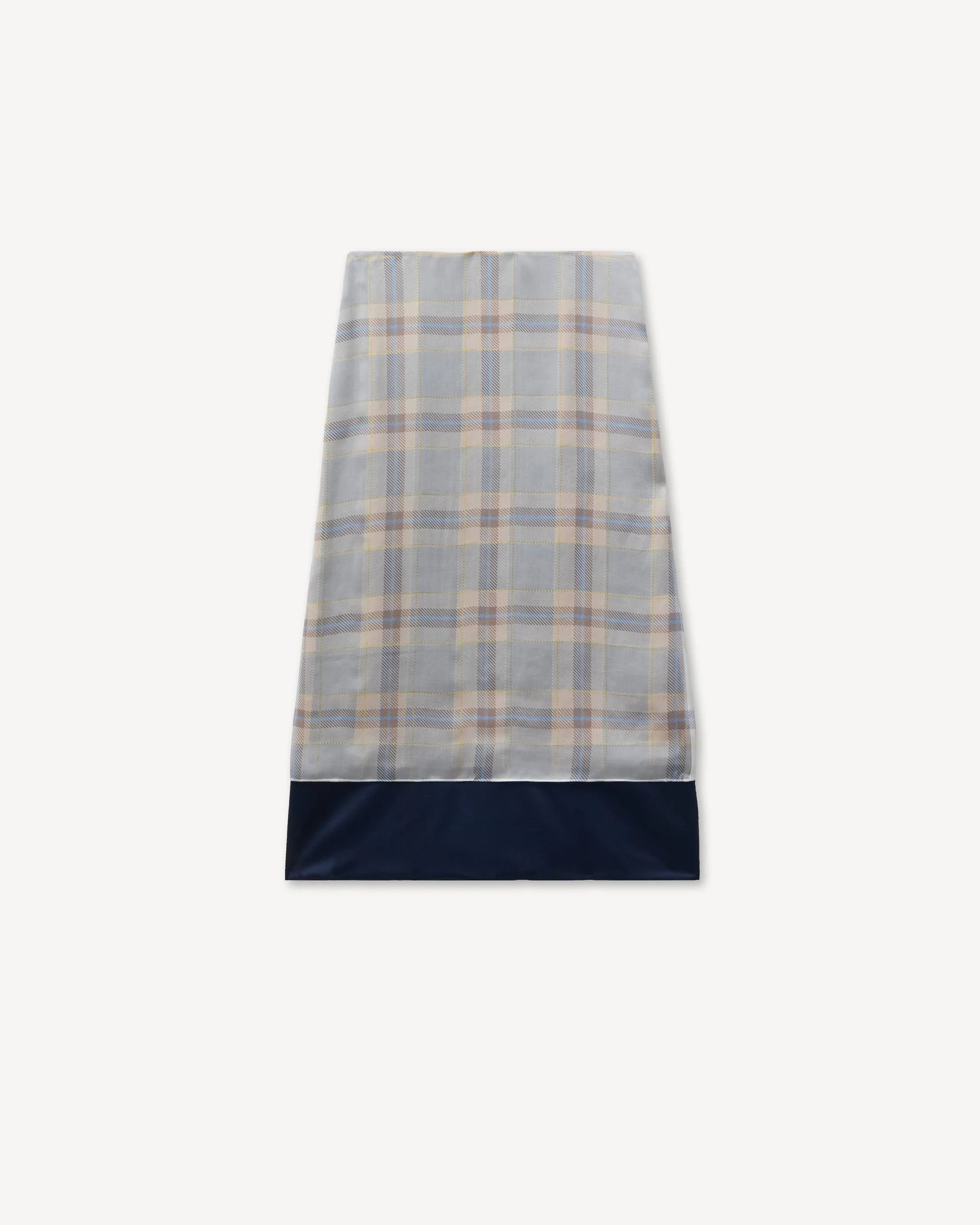 'KENZO Checks' straight skirt in silk - 1