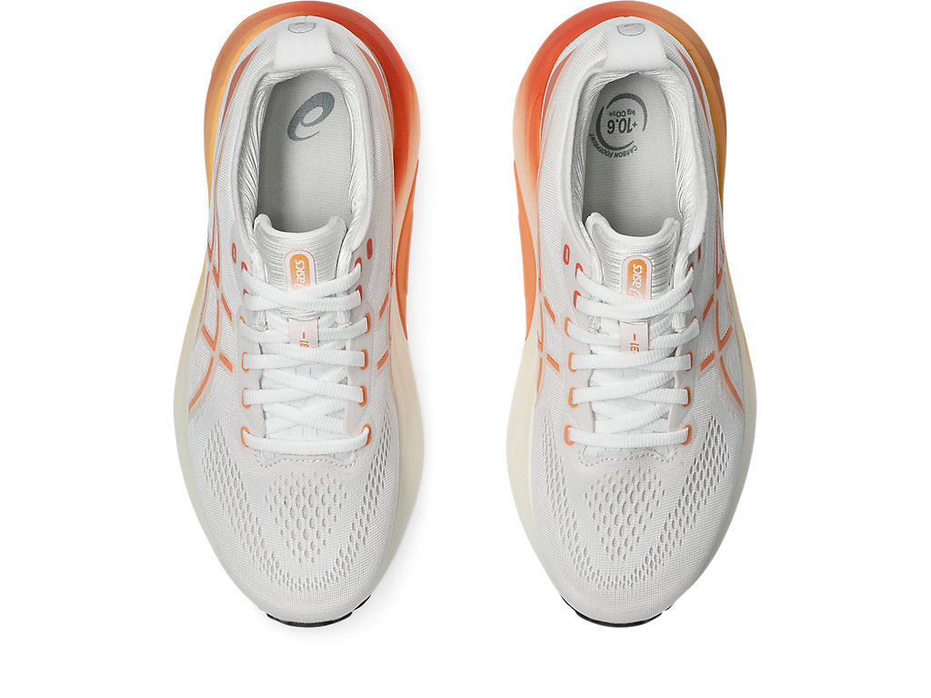 (WMNS) ASICS Gel-Kayano 31 Wide Sneakers 'White Orange' 1012B670-100 - 4