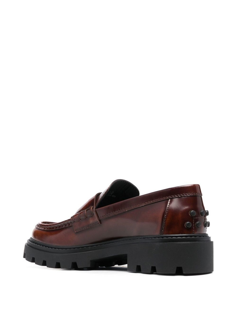 spike-stud embellished loafers 3