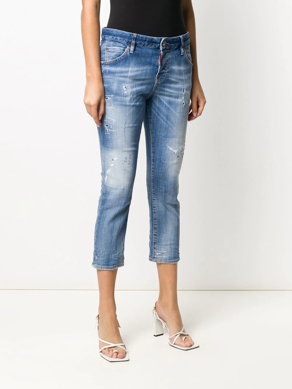 cropped boyfriend jeans - 3