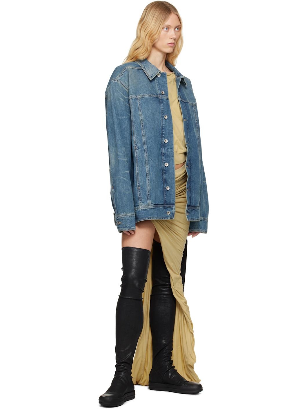 Blue Hollywood Jumbo Worker Denim Jacket - 4