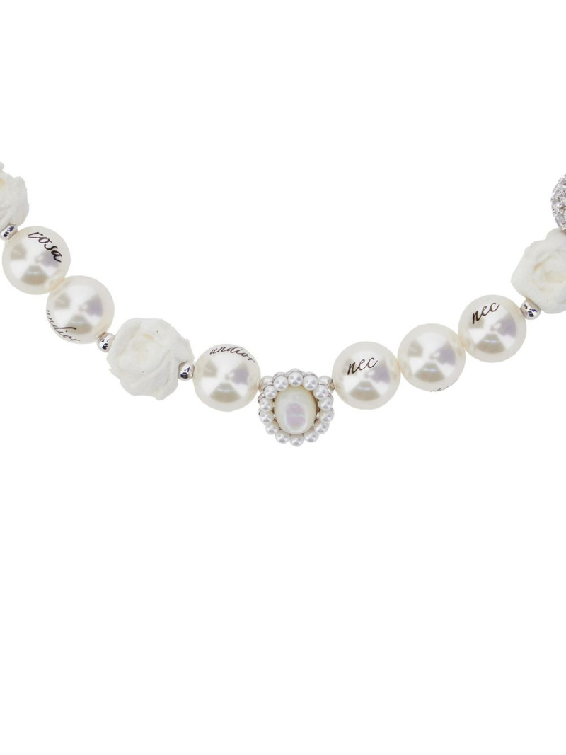 SHUSHU/TONG beaded rhinestone necklace outlook