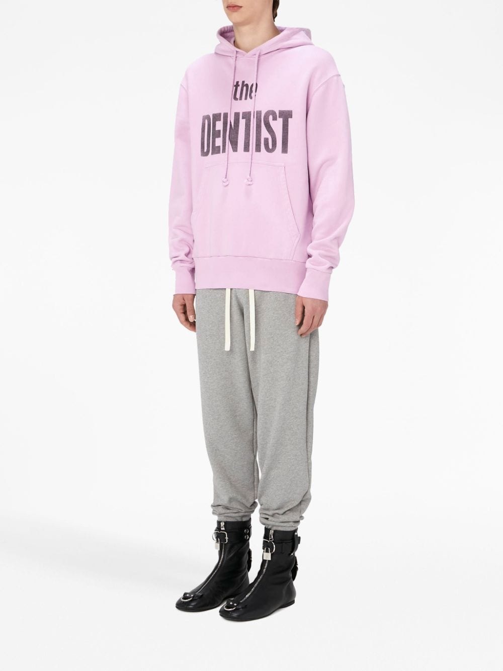 graphic-print cotton hoodie - 2