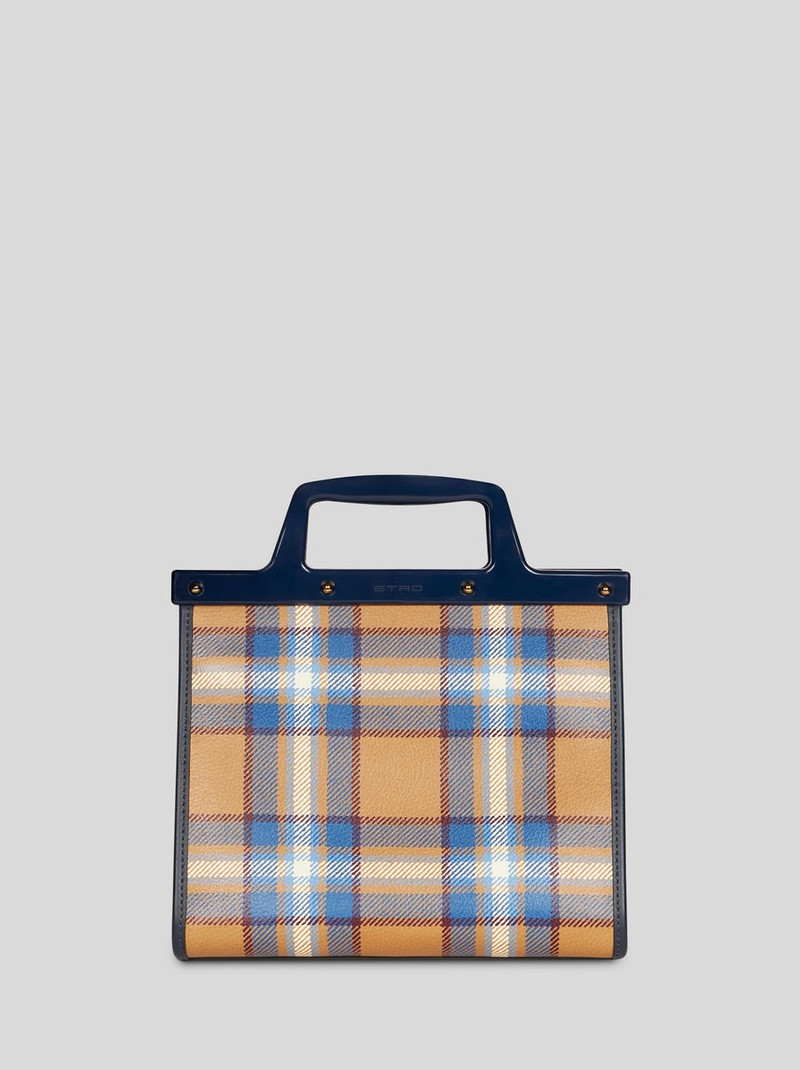 MEDIUM LOVE TROTTER BAG WITH TARTAN PRINT 3