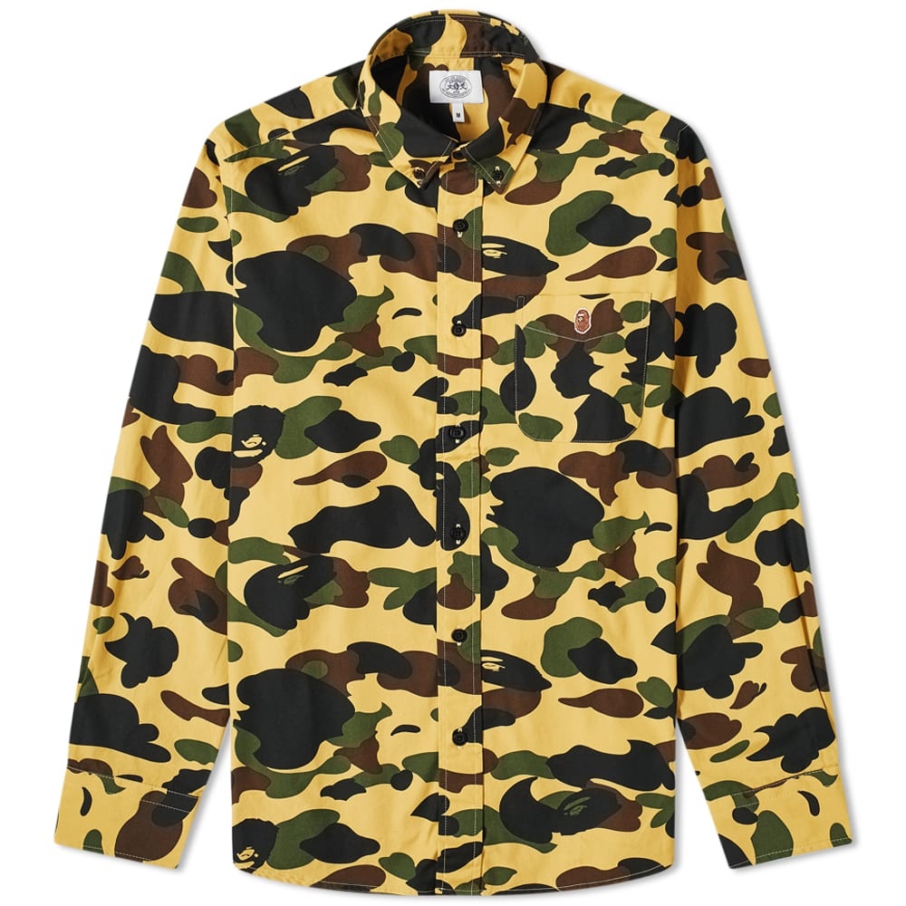 A Bathing Ape Button Down 1st Camo Shirt - 1