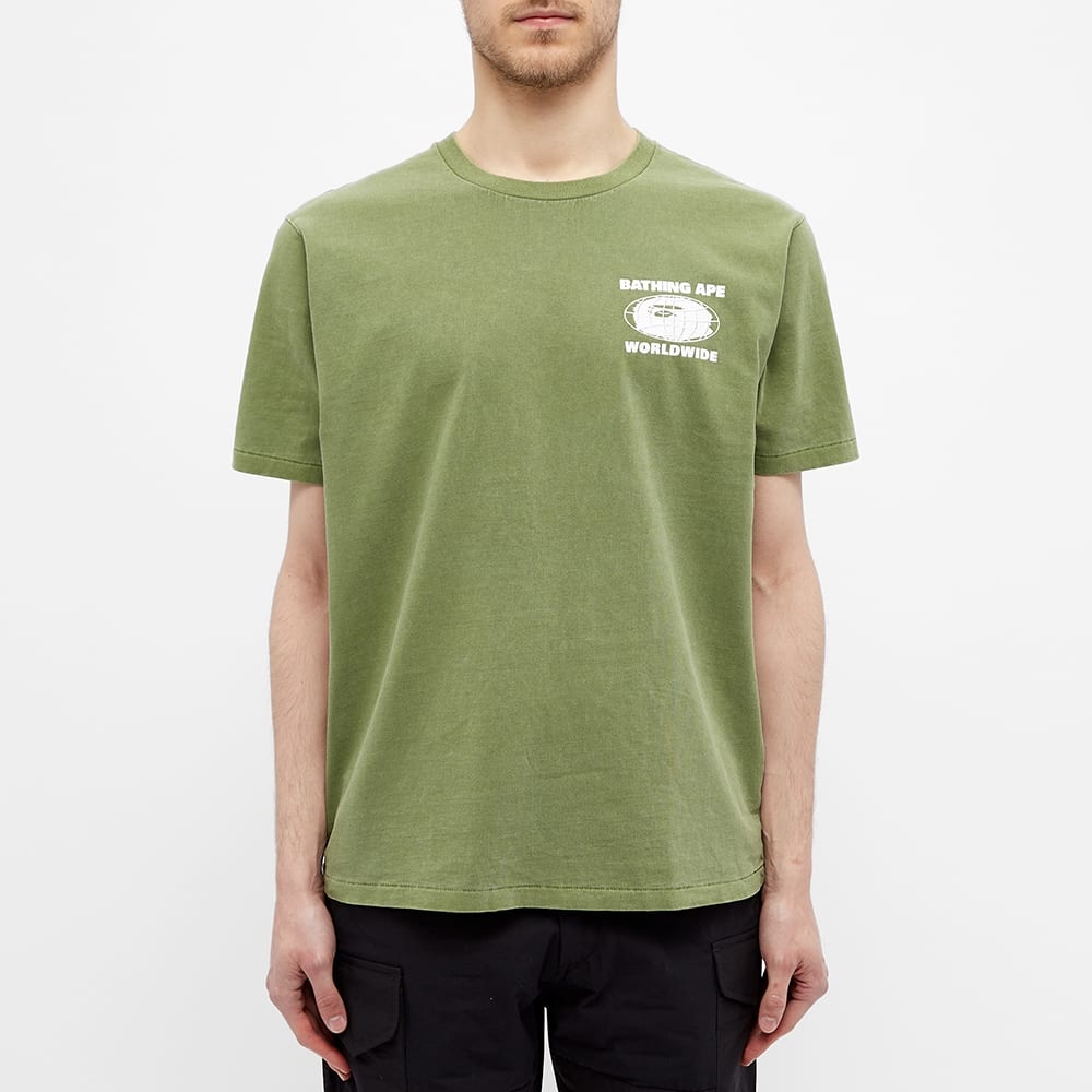 A Bathing Ape Worldwide Overdye Tee - 4