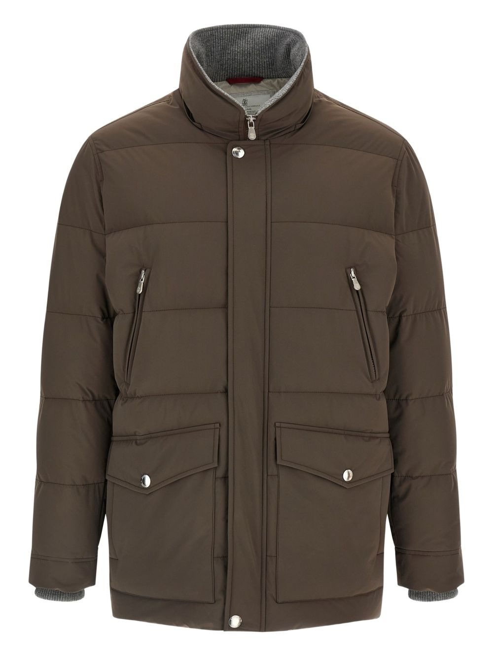 patch-pockets padded jacket - 3