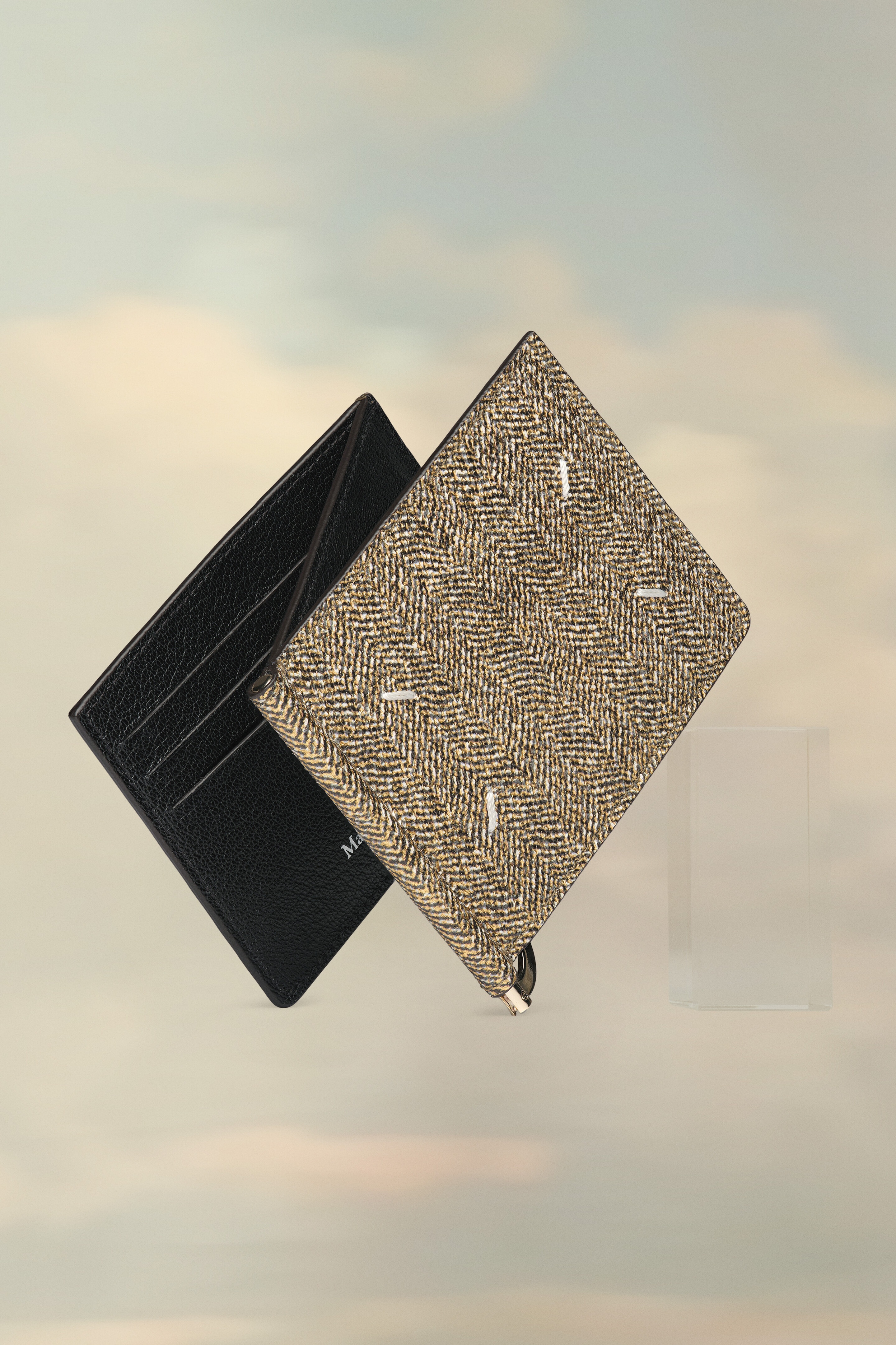 Money clip leather wallet - 2