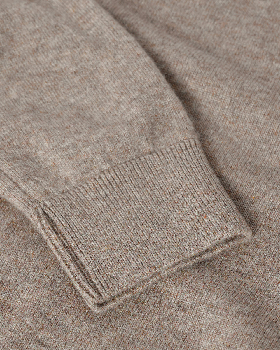 Classic Cashmere Brown Round Neck Jumper - 6