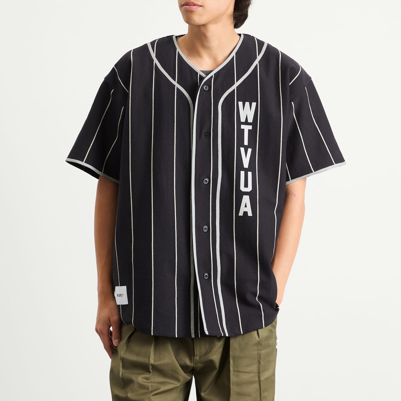 WTAPS Stripe Baseball Shirt - 2