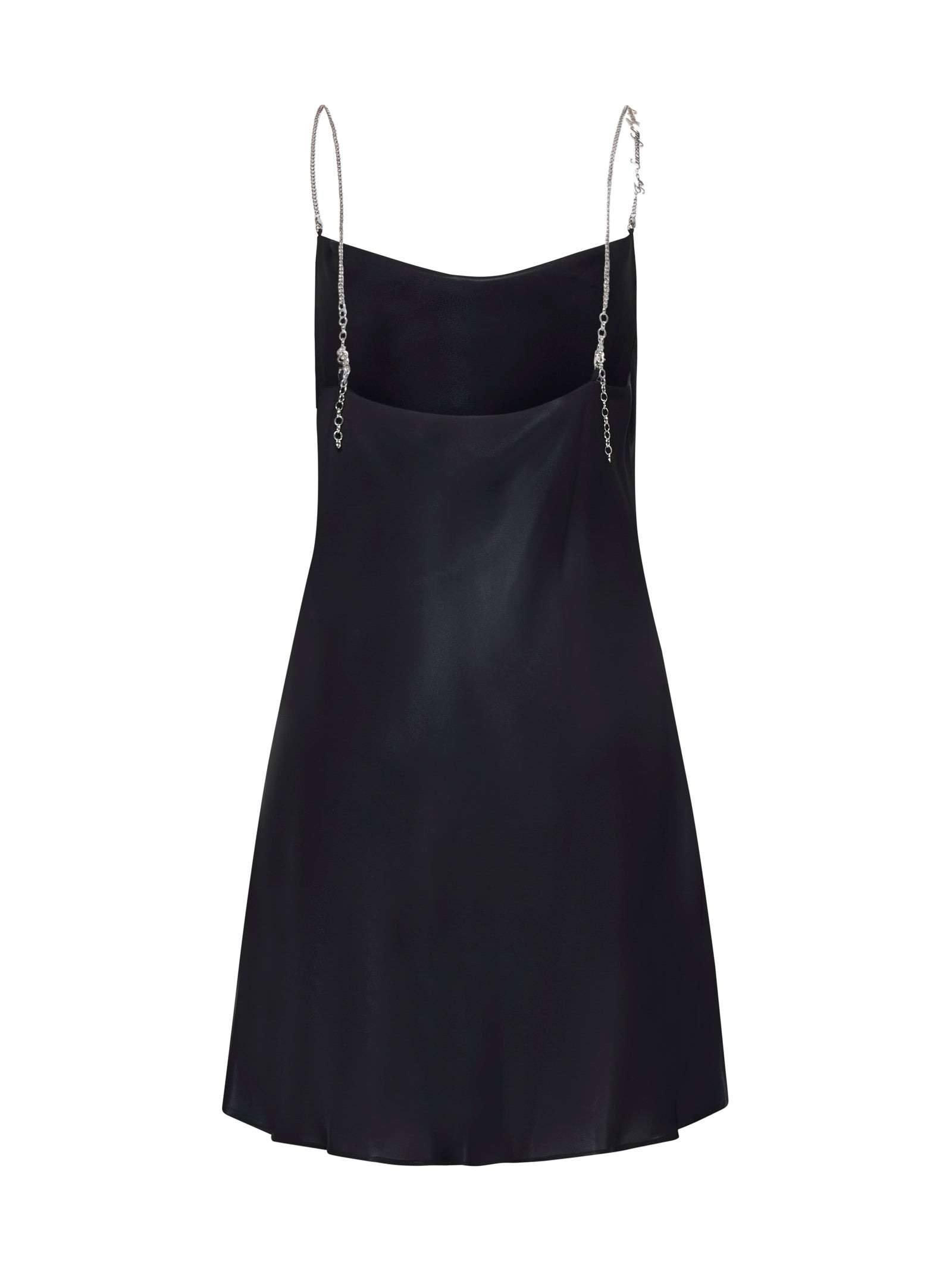 Diesel Women Short Metallic Dress With Shawl Neckline - 2